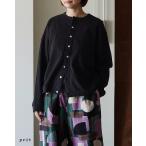 プリット prit 40/1プレーティング天竺クルーネックカーディガン レディース  P91623