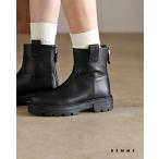 ショッピングエンジニアブーツ SALE！レメ REMME ブーツ BOOTS バックジッパーショートエンジニアブーツ レザー 牛革 厚底 ZH-25W003
