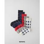 rototoROTOTO порт Hold to носки полька-дот носки унисекс PORTHOLE DOT SOCKS R1628 [ Revue план объект ]