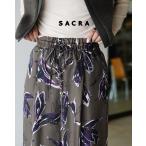 サクラ SACRA ワイドパンツ オータム フローラ パンツ レディース AUTUMN FLORA PANTS ボトムス フラワープリント 花柄 125519112