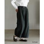 【ポイント10倍】ツムグ tumugu カーゴワイドパンツ コットンリネン起毛ツイル カーゴワイドパンツ コットンリネン起毛ツイル xp10
