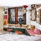  пейзаж стена. форма . сделал 3D цельный окно гобелен искусство оборудование орнамент одеяло занавески .. living салон. оборудование орнамент 