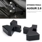  Yamaha бур 2.0 для aluminium foot колок, мотоцикл аксессуары, ниже комплект, серебряный . черный, новый товар 