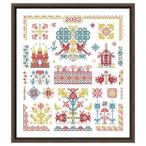  Cross стежок .embroidery комплект воскресенье большой .. игла работа простой . образец парусина Cross стежок 18ct 14 carat 11 carat 