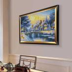  пейзаж вышивка комплект Cross Stitch li балка house Bridge 11CTs красный картина DIY шитье комплект парусина . подсчет принт 