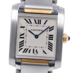 CARTIER カルティエ タンクフランセーズMM W51012Q4 腕時計 SS×YG クオーツ  ...