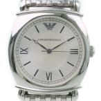 ARMANI エンポリオ・アルマーニ AR-0298 腕時計 SS クオーツ メンズシルバー 文字盤【59030313】中古