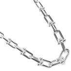 ティファニー TIFFANY&Co. ハードウェア グラジュエイテッドリンク ネックレス シルバー925 約106g【G112525002】中古