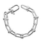 TIFFANY&Co. ティファニー ハードウェア ラージリンク 腕周り約16.0cm ブレスレット シルバー925 約60.8g レディース【G132925007】中古