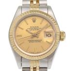 ROLEX ロレックス デイトジャスト 69173 腕時計 SS×YG 自動巻き アナログ表示 レディース ゴールド文字盤【H120626952】中古