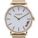 COACH コーチ 腕時計 SS ホワイト クオーツ アナログ表示 レディース ホワイト文字盤【H161125360】中古
