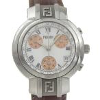 FENDI フェンディ オロロジ 4500L 腕時計 SS×レザー シルバー クオーツ アナログ表示 レディース 白文字盤【H182525850】中古