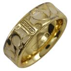 COACH Coach signature кольцо * кольцо позолоченный 10 номер примерно 4.9g женский [H202524535] б/у 