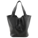 HERMES エルメス ピコタンMM □M ハンドバッグ トリヨンクレマンス 黒 レディース【I111525004】中古