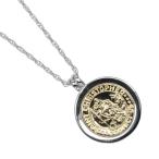 ティファニー ネックレス セントクリストファー ネックレス シルバー925 K18YG イエローゴールド 約14.42g TIFFANY&amp;Co.【I113125016】中古