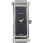 GUCCI グッチ 1500L 腕時計 SS クオーツ アナログ表示 レディース 黒文字盤【I120125017】中古