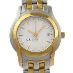 GUCCI グッチ 5500L 腕時計 SS×金メッキ クオーツ アナログ表示 レディース 白文字盤【I120126012】中古
