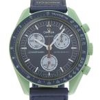 OMEGA オメガ スピードマスター ムーンウォッチ ミッション オン アース SWATCH S033G100 腕時計 メンズ【I120126032】中古