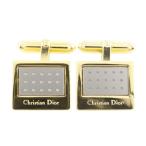 Dior クリスチャンディオール ロゴ カフス 金メッキ メンズ【I121626161】中古