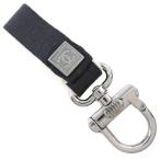 CHANEL Chanel здесь Mark sportsline брелок для ключа нейлон парусина × металлический чёрный / белый унисекс [I131523123] б/у 