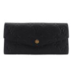 LOUIS VUITTON ルイ・ヴィトン ポルトフォイユ・キュリユーズ M60565 長財布 モノグラムアンプラント 黒 ユニセックス【I131725055】中古