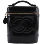 CHANEL Chanel здесь Mark ручная сумочка сумка A01998 vanity pa палатка кожа чёрный женский [I131826054] б/у 