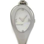 GUCCI グッチ 2Pダイヤ バングル 103 腕時計 SS クオーツ アナログ表示 レディース 白文字盤【I133125022】中古