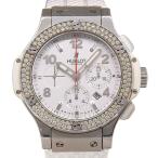 HUBLOT ウブロ ビッグバン オールホワイト 301.SE.230.RW.114 腕時計 SS×ラバー 自動巻き クロノグラフ メンズ 白文字盤【I140226016】中古