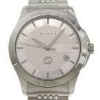 GUCCI グッチ Gタイムレス 126.4 腕時計 SS クオーツ アナログ表示 メンズ シルバー文字盤【I140226027】中古