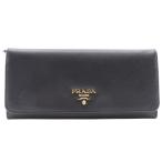 PRADA プラダ 1M1132 長財布 サフィアーノ NERO 黒 レディース【I141725005】中古