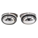 Georg Jensen ジョージジェンセン ラウンド #44B カフス シルバー925 メンズ【I150124038】中古