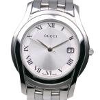 GUCCI グッチ 5500M 腕時計 SS クオーツ アナログ表示 レディース シルバー文字盤【I150225034】中古
