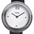 FENDI フェンディ マイウェイ 35000S 腕時計 SS×レザー 黒 クオーツ アナログ表示 レディース 白文字盤【I153105024】中古