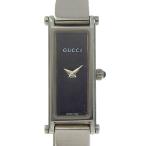 GUCCI グッチ 1500L 腕時計 SS クオーツ アナログ表示 レディース黒 文字盤【I160225012】中古