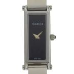 GUCCI グッチ 1500L 腕時計 SS クオーツ アナログ表示 レディース 黒文字盤【I160225013】中古