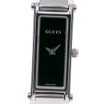 GUCCI グッチ 1500L 腕時計 SS クオーツ アナログ表示 レディース 黒文字盤【I160424044】中古