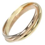 カルティエ トリニティ XS 12.5号 リング 指輪 1.9mmバンド K18ゴールド YG PG WG 約3.8g CARTIER【I161325002】中古