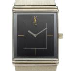 YVES SAINT LAURENT イヴ・サンローラン 腕時計 SS クオーツ アナログ表示 レディース 黒文字盤【I170125029】中古
