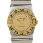 OMEGA オメガ コンステレーション ミニ 腕時計 SS×金メッキ ゴールド クオーツ アナログ表示 レディース ゴールド文字盤【I170225010】中古