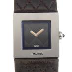 CHANEL シャネル マトラッセ H0116 腕時計 SS クオーツ アナログ表示 レディース ブラック文字盤【I170225038】中古