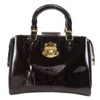 LOUIS VUITTON ルイ・ヴィトン メルローズ アヴェニュー M93757 ハンドバッグ モノグラムヴェルニ アマラント 【I180125229】中古