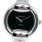 GUCCI グッチ 1400L 腕時計 SS クオーツ アナログ表示 レディース 黒文字盤【I180324007】中古