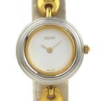 GUCCI グッチ チェンジベゼル 11/12.2 腕時計 SS クオーツ アナログ表示 レディース ホワイト文字盤【I190125008】中古