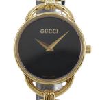GUCCI グッチ 6000.2.L 腕時計 金メッキ×レザー レディース【I190125011】中古