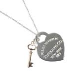 ティファニー ネックレス リターントゥ ティファニー ハートキー シルバー925 K18PG ピンクゴールド 約7g TIFFANY&amp;Co.【I192625080】中古