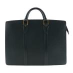 ショッピングLOUIS LOUIS VUITTON ルイ・ヴィトン ポルト ドキュマン・ロザン M30054 VI0919 ビジネスバッグ タイガ エピセア 深緑 メンズ【I201525065】中古