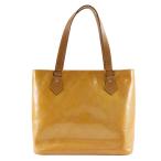 ショッピングヴェルニ LOUIS VUITTON ルイ・ヴィトン ヒューストン M91054 TH0939 トートバッグ モノグラムヴェルニ ローズ 黄 レディース【I201525068】中古