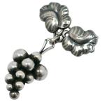 Georg Jensen ジョージジェンセン ムーンライトグレープ 葡萄 #217A ブローチ シルバー925 約9.7g ユニセックス【I203124111】中古