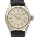 ROLEX ロレックス オイスターパーペチュアル 6619 腕時計 SS×WG 自動巻き アナログ表示 レディース シルバー文字盤【I203125026】中古