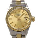 ROLEX ロレックス オイスターパーペチュアル デイト 6517 腕時計 SS×K18YG 自動巻き レディース ゴールド文字盤【I203125029】中古